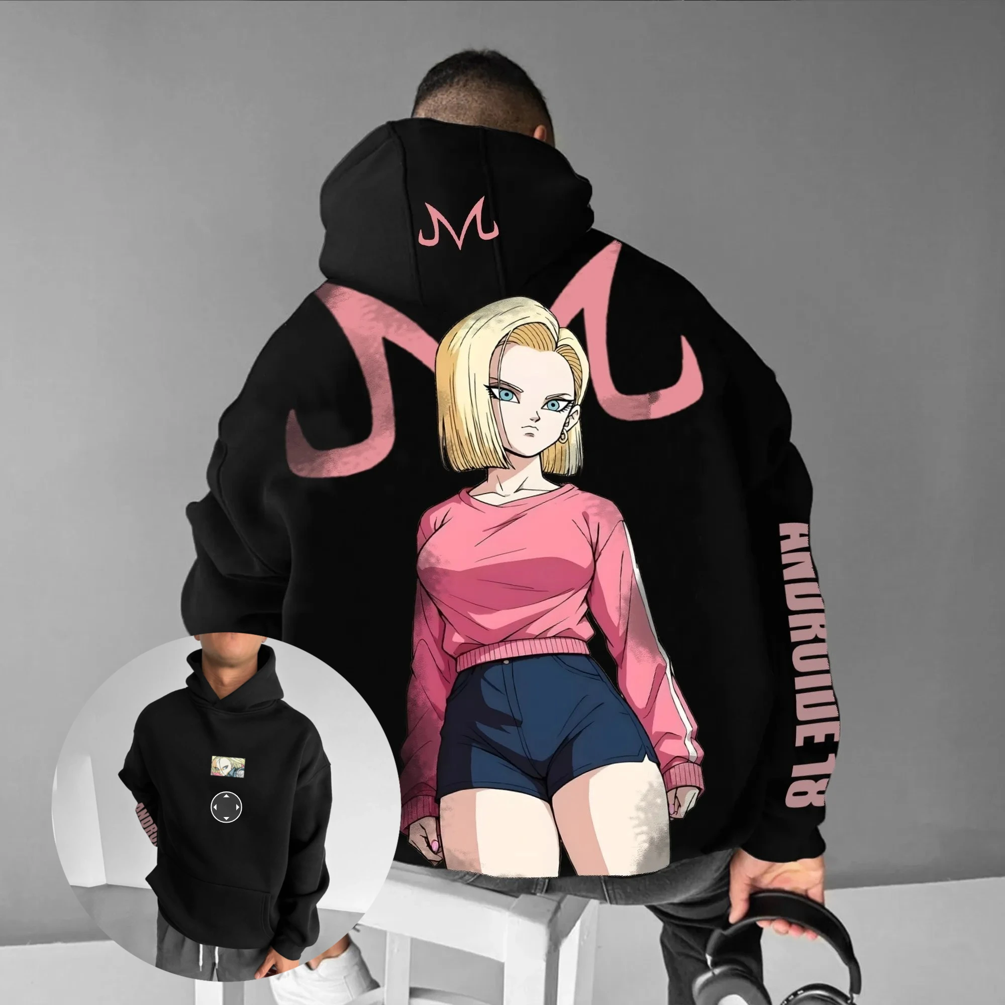 Anime Dragon Ball Android 18 Hoodie Men's Pullover Sweatshirt Unisex Streetwear Casual Graphic Print Spring Autumn Fashion Top
Anime Dragon Ball Android 18 Hoodie Men's Pullover Sweatshirt Unisex Streetwear Casual Graphic Print Spring Autumn Fashion Top