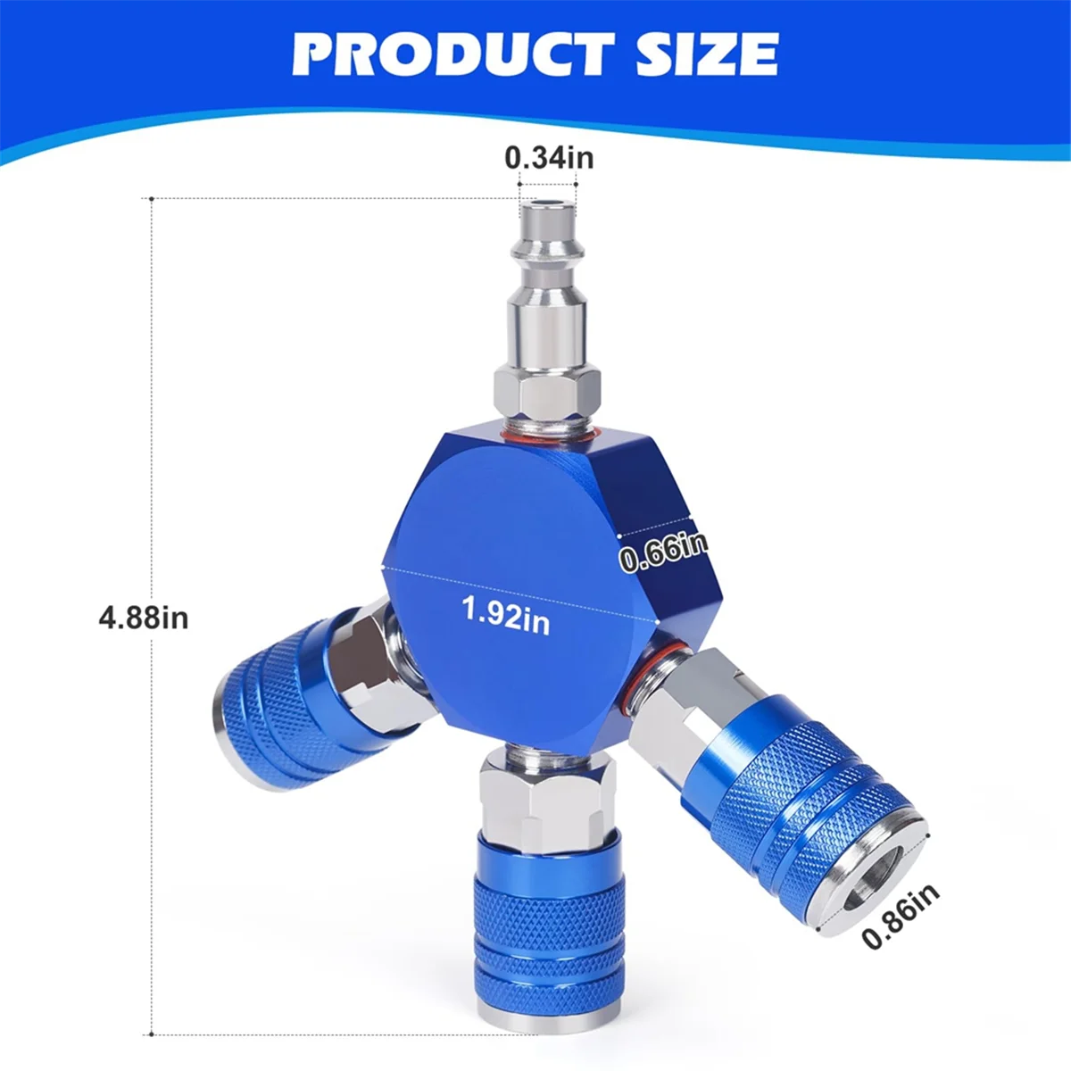 A02R! 1/4 Inch NPT 3-Way Air Manifold ,Industrial Quick Couplers Plug, Air Compressor Hose Accessories Quick Connect Fittings
A02R! 1/4 Inch NPT 3-Way Air Manifold ,Industrial Quick Couplers Plug, Air Compressor Hose Accessories Quick Connect Fittings