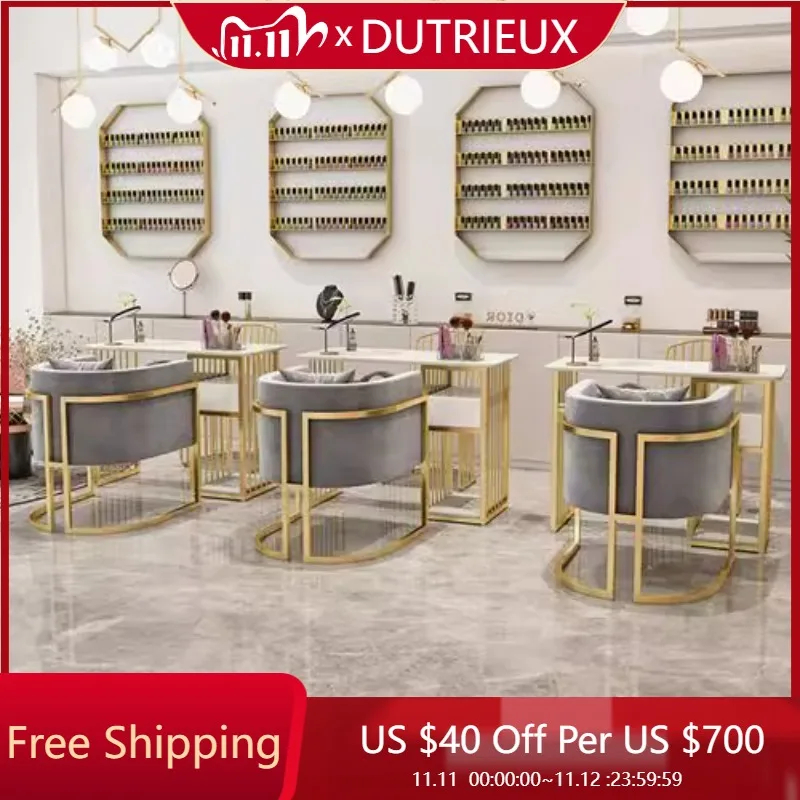 Workstation Designer Nail Desk Modern Salon Waterproof Light Luxury Nail Desk Reception High Quality Nageltisch Salon Furniture
Workstation Designer Nail Desk Modern Salon Waterproof Light Luxury Nail Desk Reception High Quality Nageltisch Salon Furniture