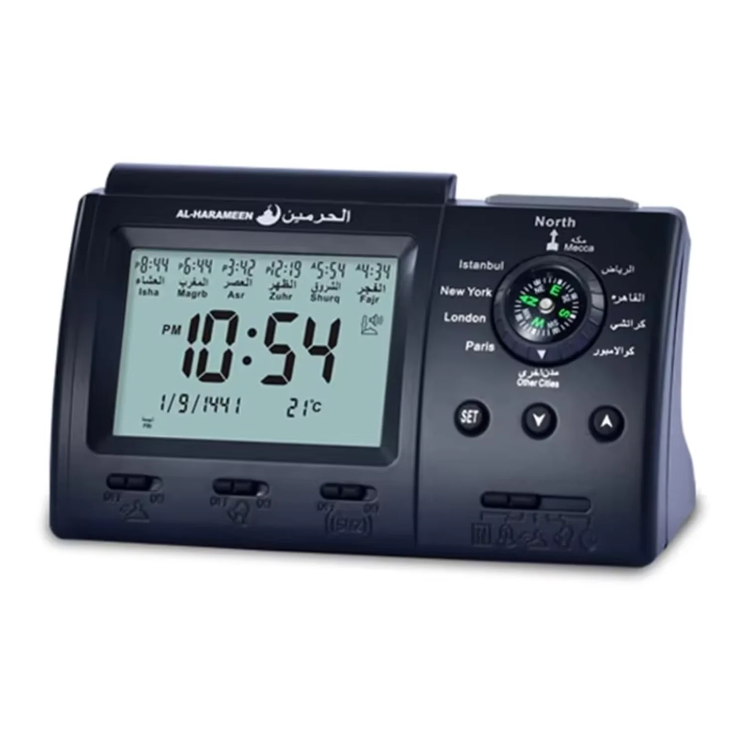 Azan Table Clock Muslim Tabletop Clock Ornament Household Supplies Festival Year Birthday Decoration
Azan Table Clock Muslim Tabletop Clock Ornament Household Supplies Festival Year Birthday Decoration