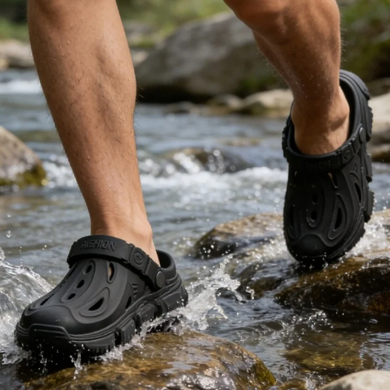 Men's New Spring and Summer Style Mecha-Style Eva Comfortable Casual Soft Thick-Soled Simple Indoor Home Outdoor Vacation Versatile Clogs
Men's New Spring and Summer Style Mecha-Style Eva Comfortable Casual Soft Thick-Soled Simple Indoor Home Outdoor Vacation Versatile Clogs