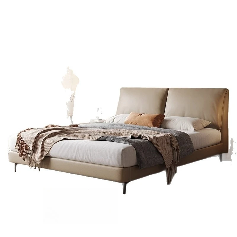 Elephant Ear Bed Double Bed Master Bedroom Atmospheric Double with Storage Storage High Box Leather
Elephant Ear Bed Double Bed Master Bedroom Atmospheric Double with Storage Storage High Box Leather