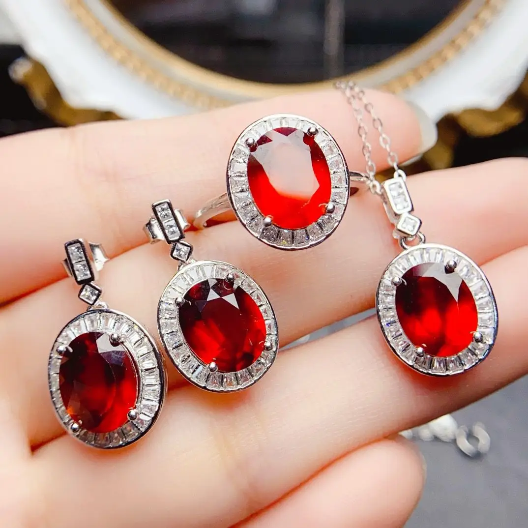 ZECAA Fanta Garnet Pendant Earrings Ring Jewelry Sets For Woman With Natural Fanta Garnet Stone 8*10mm Fanta Garnet Jewelry Sets
ZECAA Fanta Garnet Pendant Earrings Ring Jewelry Sets For Woman With Natural Fanta Garnet Stone 8*10mm Fanta Garnet Jewelry Sets
