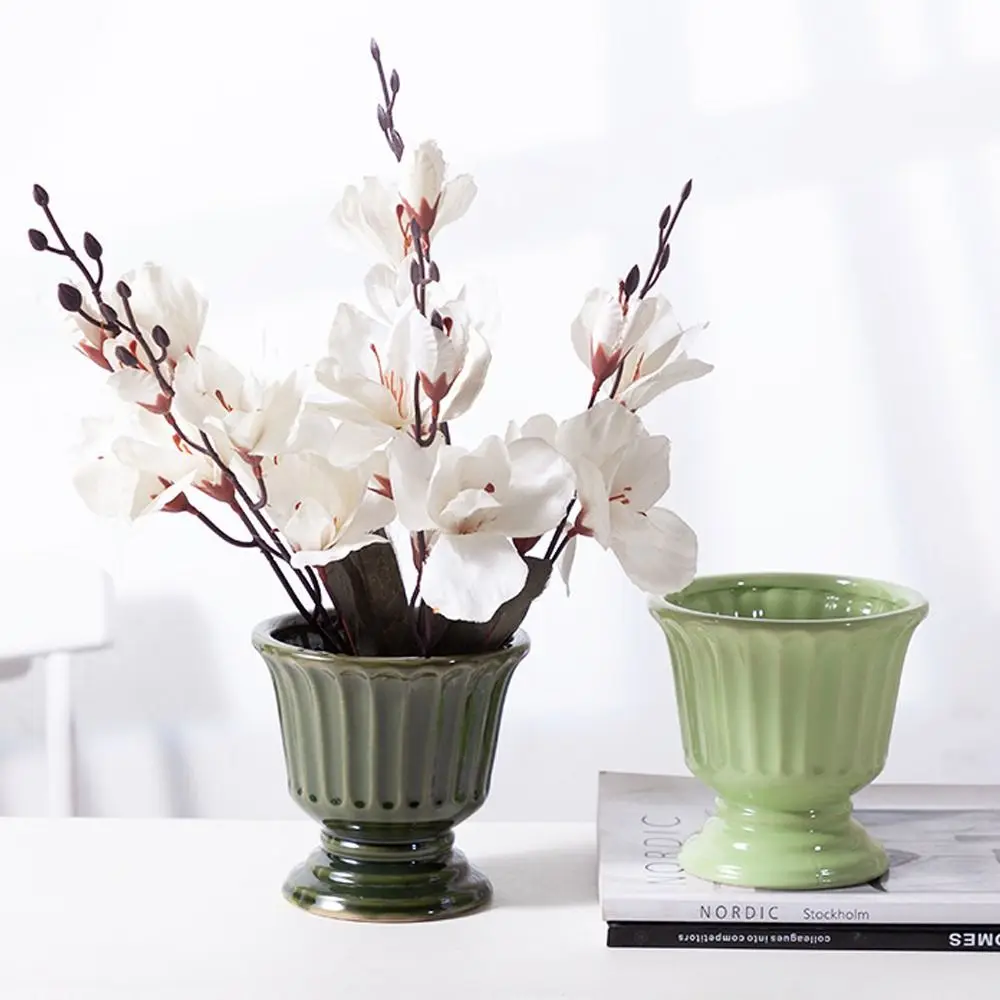 Roman Column Ceramic Vase Vintage Style Nordic Plant Flower Pot with Drainage Holes Flower Arrangement Utensils
Roman Column Ceramic Vase Vintage Style Nordic Plant Flower Pot with Drainage Holes Flower Arrangement Utensils