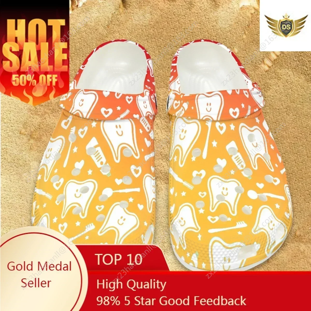 Cartoon Cute Teeth Nursing Sandals Comfortable Flats Boys Girls Home Bathroom Shower Slippers Fashion Heel Strap Garden Shoes
Cartoon Cute Teeth Nursing Sandals Comfortable Flats Boys Girls Home Bathroom Shower Slippers Fashion Heel Strap Garden Shoes