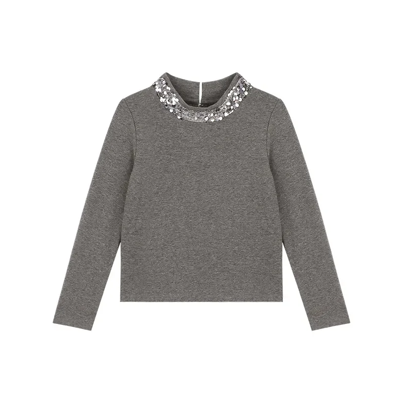 Baby Girls Laser Sequin Long Sleeve T Shirt Fashion Backing Shirt Elastic Force 3-7y Fall and Winter Kids Clothes
Baby Girls Laser Sequin Long Sleeve T Shirt Fashion Backing Shirt Elastic Force 3-7y Fall and Winter Kids Clothes