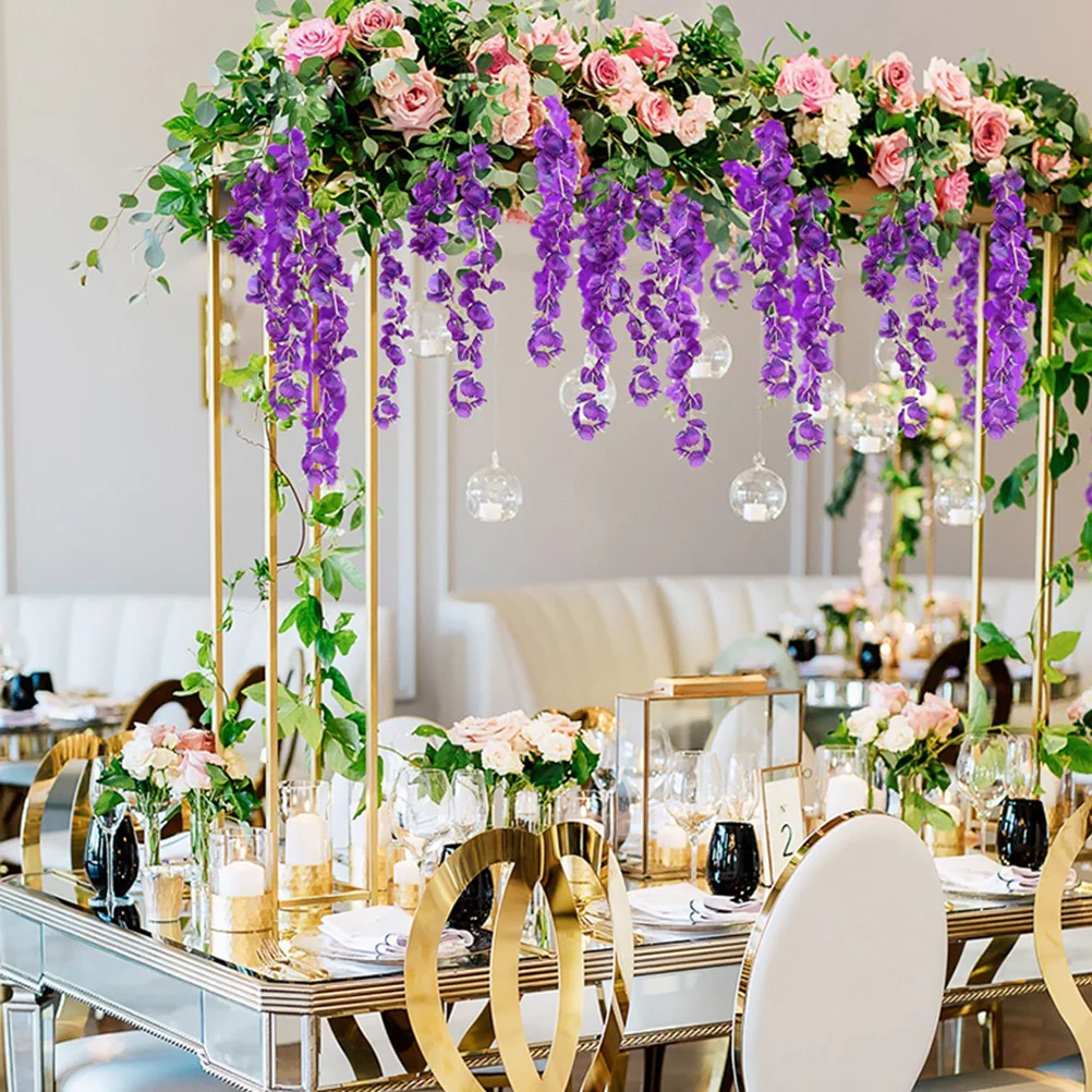 Artificial Wisteria Flowers Hanging Wall Decor Deep Purple Fake Flower Vines Home Coffeeshop Studio Decoration
Artificial Wisteria Flowers Hanging Wall Decor Deep Purple Fake Flower Vines Home Coffeeshop Studio Decoration