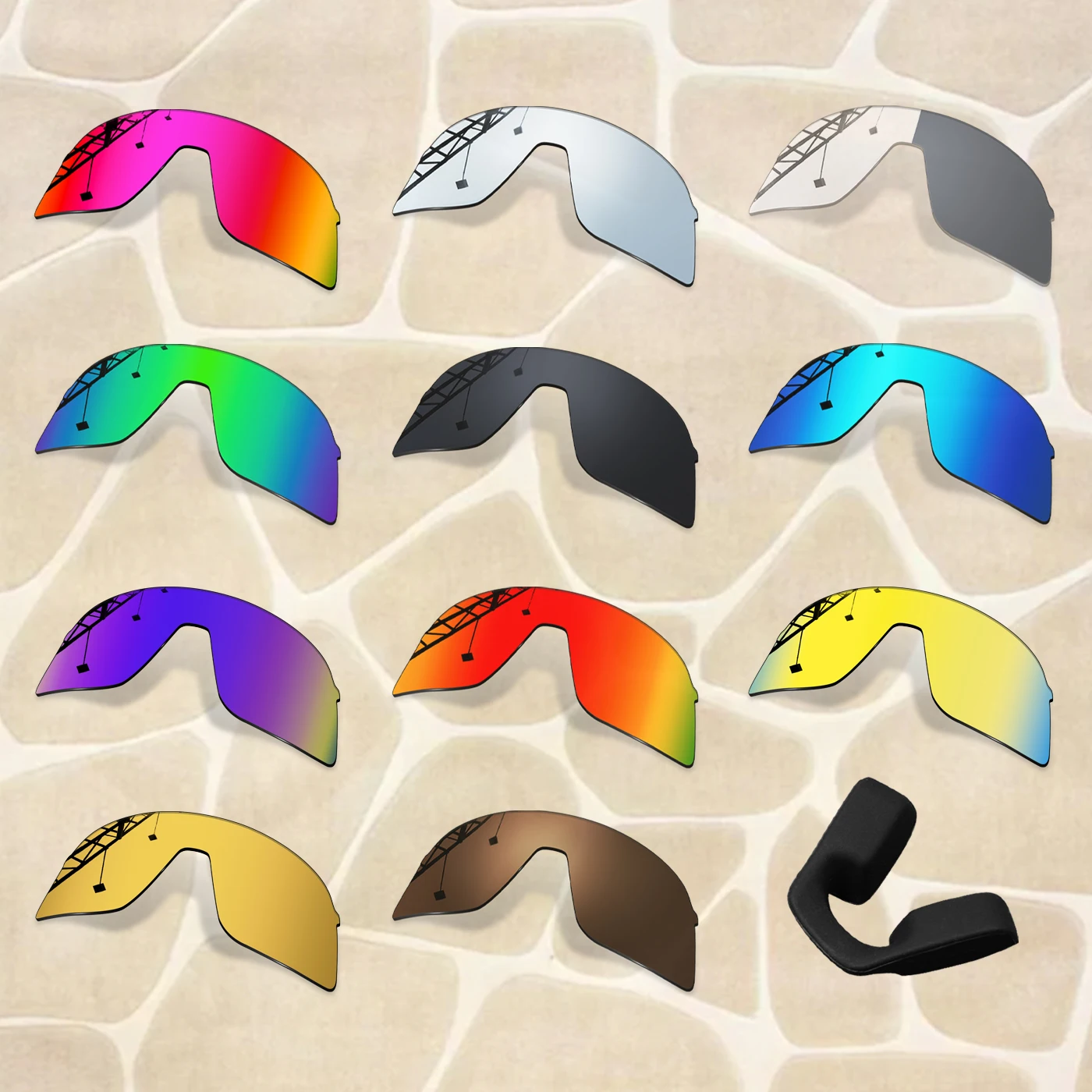 Replacement Lenses With Large size Nose Pad for Oakley Sutro Lite S OO9496 Sunglass Frame Anti Scratch & 100% Polarized
Replacement Lenses With Large size Nose Pad for Oakley Sutro Lite S OO9496 Sunglass Frame Anti Scratch & 100% Polarized
