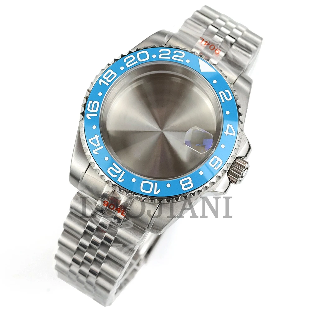 For Submariner GMT Watch Case 40mm NH35 Ice Blue Ceramic Bezel Fit NH34 MH35 NH36 Movement 28.5mm Dial Jubilee/Oyster Bracelet
For Submariner GMT Watch Case 40mm NH35 Ice Blue Ceramic Bezel Fit NH34 MH35 NH36 Movement 28.5mm Dial Jubilee/Oyster Bracelet