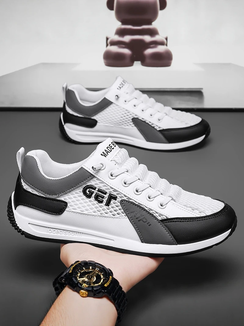 Men's Running Shoes Breathable Mesh up Thick Bottom Anti-slip Summer 2026 New Style Fashionable Flat Shoes Casual Sports
Men's Running Shoes Breathable Mesh up Thick Bottom Anti-slip Summer 2026 New Style Fashionable Flat Shoes Casual Sports