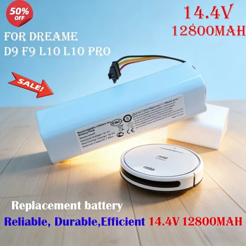 Оригинальный аккумулятор 14V12800mAh P2008-4S2P-MMBK для Dreame F9 D9 L10 Pro Plus RLS3 RLS5 RLS5L RLS5D, запасные части и аксессуары
Оригинальный аккумулятор 14V12800mAh P2008-4S2P-MMBK для Dreame F9 D9 L10 Pro Plus RLS3 RLS5 RLS5L RLS5D, запасные части и аксессуары
