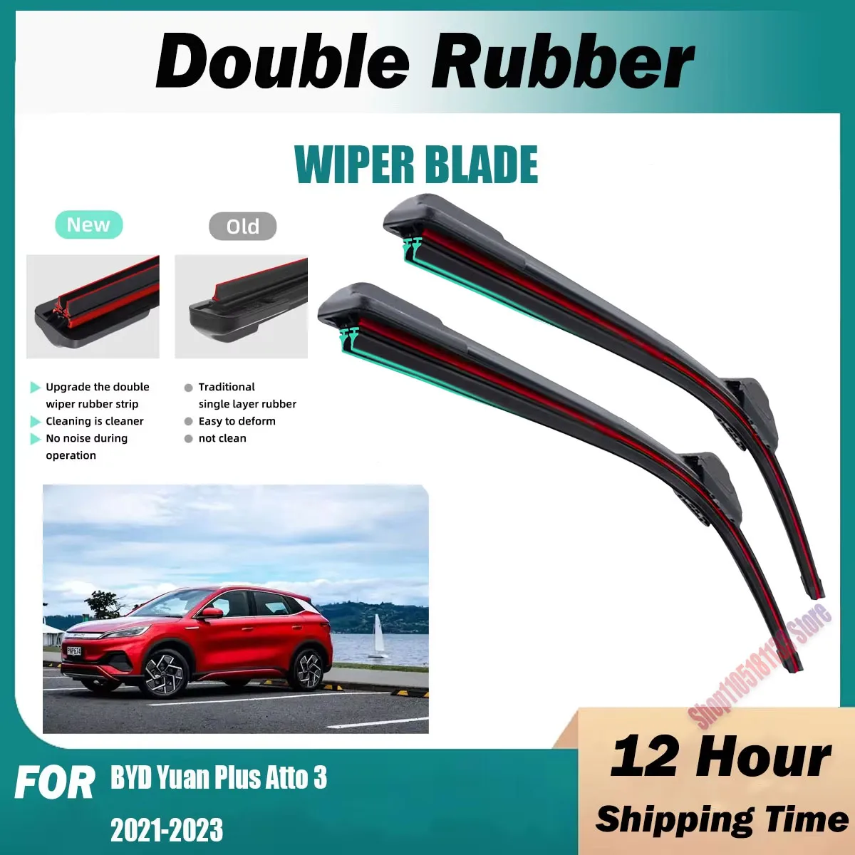Durable Eleven-layer Strip Front Windscreen Wipers Rubber Accessories For BYD Yuan Plus Atto 3 2021-2023
Durable Eleven-layer Strip Front Windscreen Wipers Rubber Accessories For BYD Yuan Plus Atto 3 2021-2023