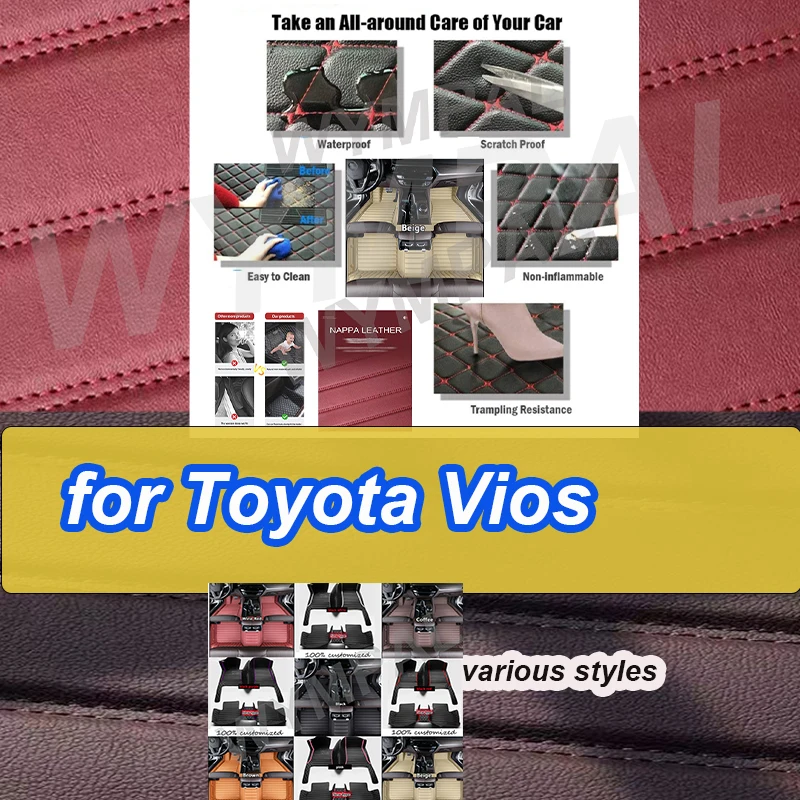 LUXURY Car Mats For Toyota Vios Belta Yaris Sedan Limo XP90 2008~2012 Auto Carpet Rugs Leather Mat
LUXURY Car Mats For Toyota Vios Belta Yaris Sedan Limo XP90 2008~2012 Auto Carpet Rugs Leather Mat
