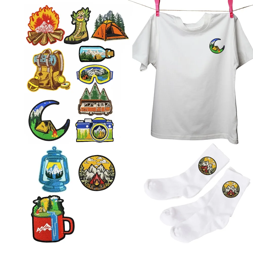 Cartoon Outdoor Landscape Decoration Embroidery Pathches Creative Accessories Iron on Patch Appliques for Clothing Stickers Scp
Cartoon Outdoor Landscape Decoration Embroidery Pathches Creative Accessories Iron on Patch Appliques for Clothing Stickers Scp