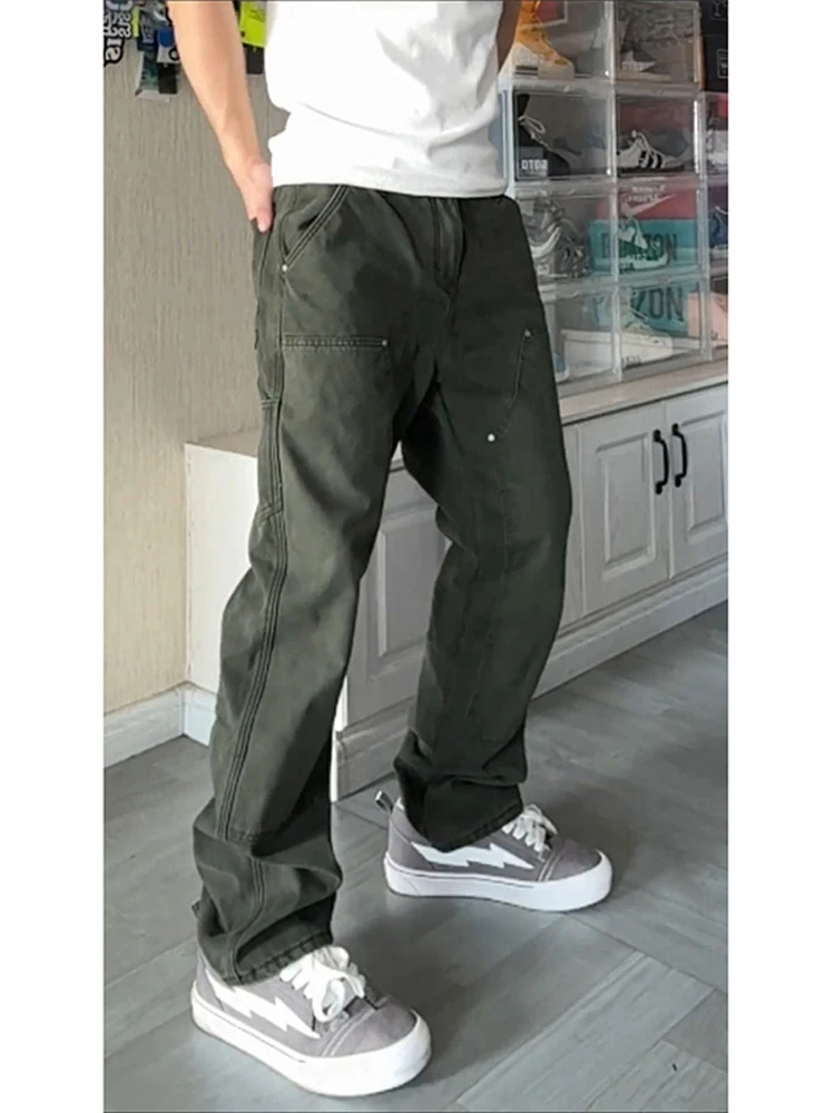 Men's Workwear Denim Pants een Cleanfit Design American Vibe Loose Fit Casual Trousers Straight Leg Breathable Summer
Men's Workwear Denim Pants een Cleanfit Design American Vibe Loose Fit Casual Trousers Straight Leg Breathable Summer