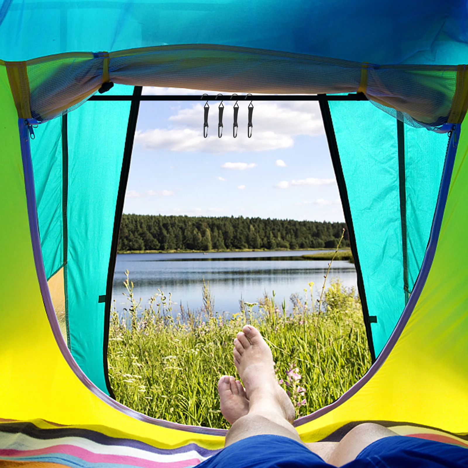 4pcs Hook Outdoor Hooks Camping Accessories Sturdy Metal Hanger Pot Pans Towels Storage Lightweight Camping
4pcs Hook Outdoor Hooks Camping Accessories Sturdy Metal Hanger Pot Pans Towels Storage Lightweight Camping