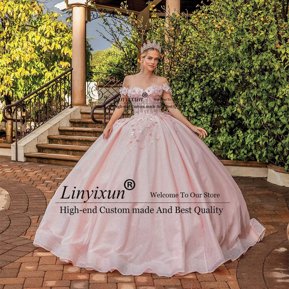 Vintage 3D Flower Applique Quinceanera Dresses for Girls Off Shoulder Corset Ball Gowns Customized vestido de 15 quinceañera
Vintage 3D Flower Applique Quinceanera Dresses for Girls Off Shoulder Corset Ball Gowns Customized vestido de 15 quinceañera