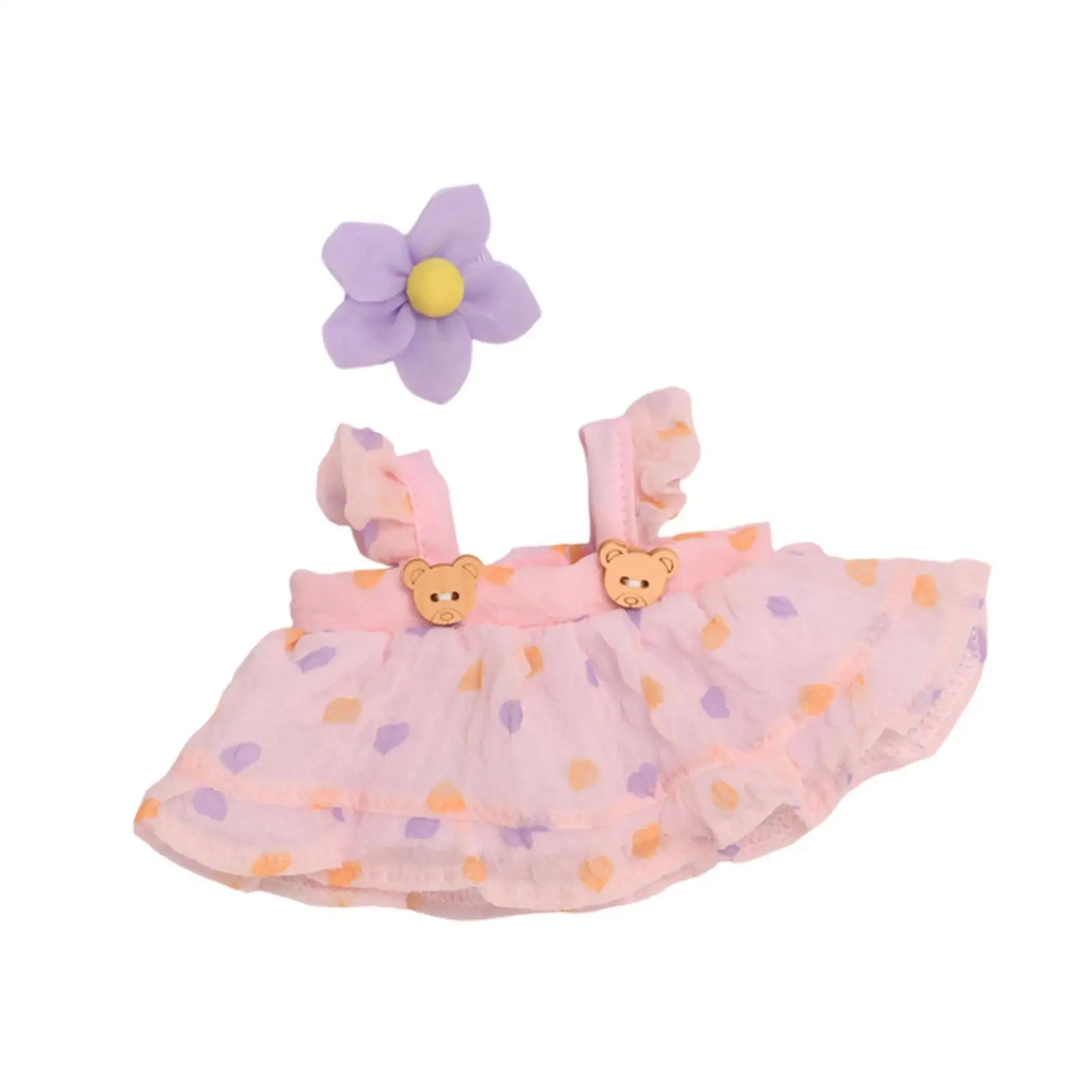 20cm Doll Princess Dress Set Color Cloth Headband Cute Clothing for Dolls Outfits and Baby Doll Gift
20cm Doll Princess Dress Set Color Cloth Headband Cute Clothing for Dolls Outfits and Baby Doll Gift