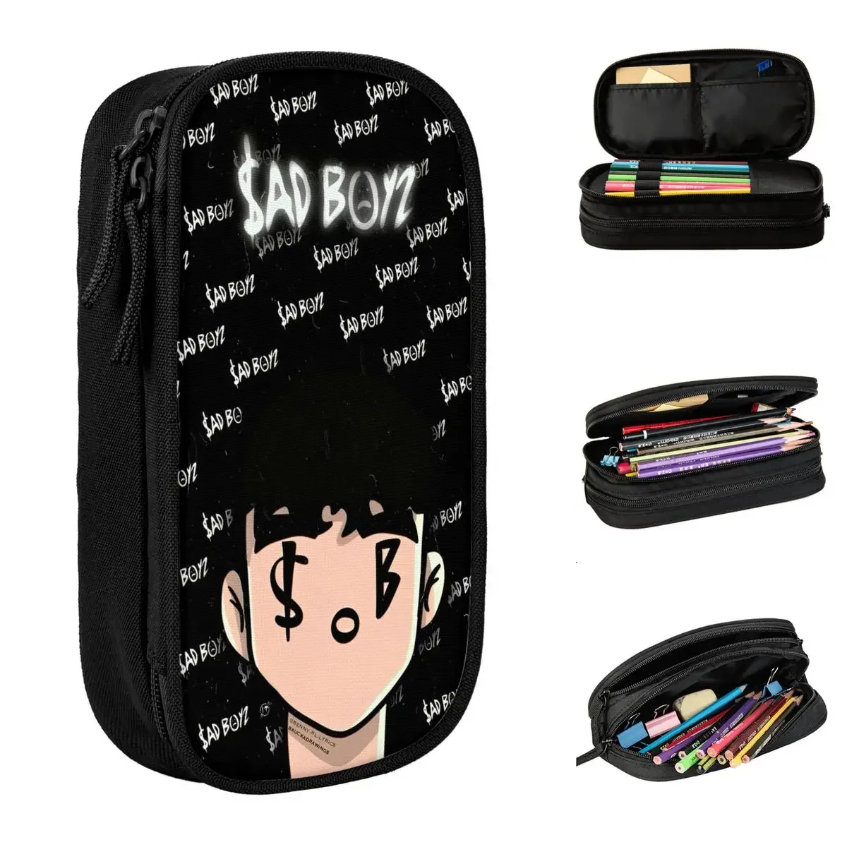 SAD BOYZ 2024 Hip Hop Pencil Case Double Layer Large Capacity Kids School Supplies Pencil Case Stationery Birthday Gift
SAD BOYZ 2024 Hip Hop Pencil Case Double Layer Large Capacity Kids School Supplies Pencil Case Stationery Birthday Gift