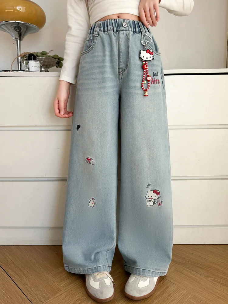 Spring Fashion Girls Jeans Logo Knee-Length Slanting Knife Cool Style Middle School Girls Denim Pants Spring 2026
Spring Fashion Girls Jeans Logo Knee-Length Slanting Knife Cool Style Middle School Girls Denim Pants Spring 2026