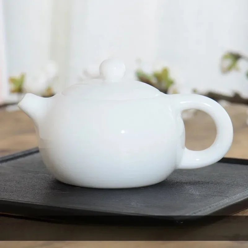 Boutique Jade Porcelain Teapots Small Xishi Ceramic Tea Pot White Porcelain Teakettle Filter Teaset Home Decoration Accessories
Boutique Jade Porcelain Teapots Small Xishi Ceramic Tea Pot White Porcelain Teakettle Filter Teaset Home Decoration Accessories