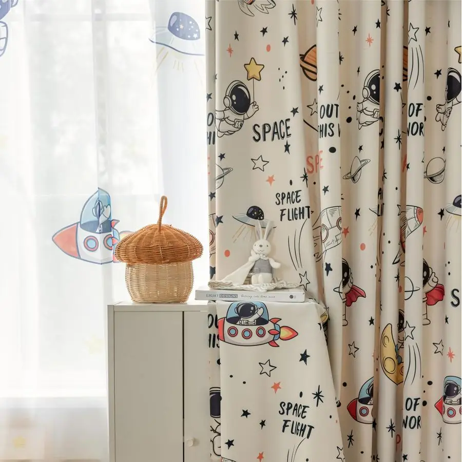 Astronaut Semi Blackout Curtains for Kids Room Nursery Space Planets Patterns Printed Drapes for Bedroom Living Room Privacy Roo
Astronaut Semi Blackout Curtains for Kids Room Nursery Space Planets Patterns Printed Drapes for Bedroom Living Room Privacy Roo