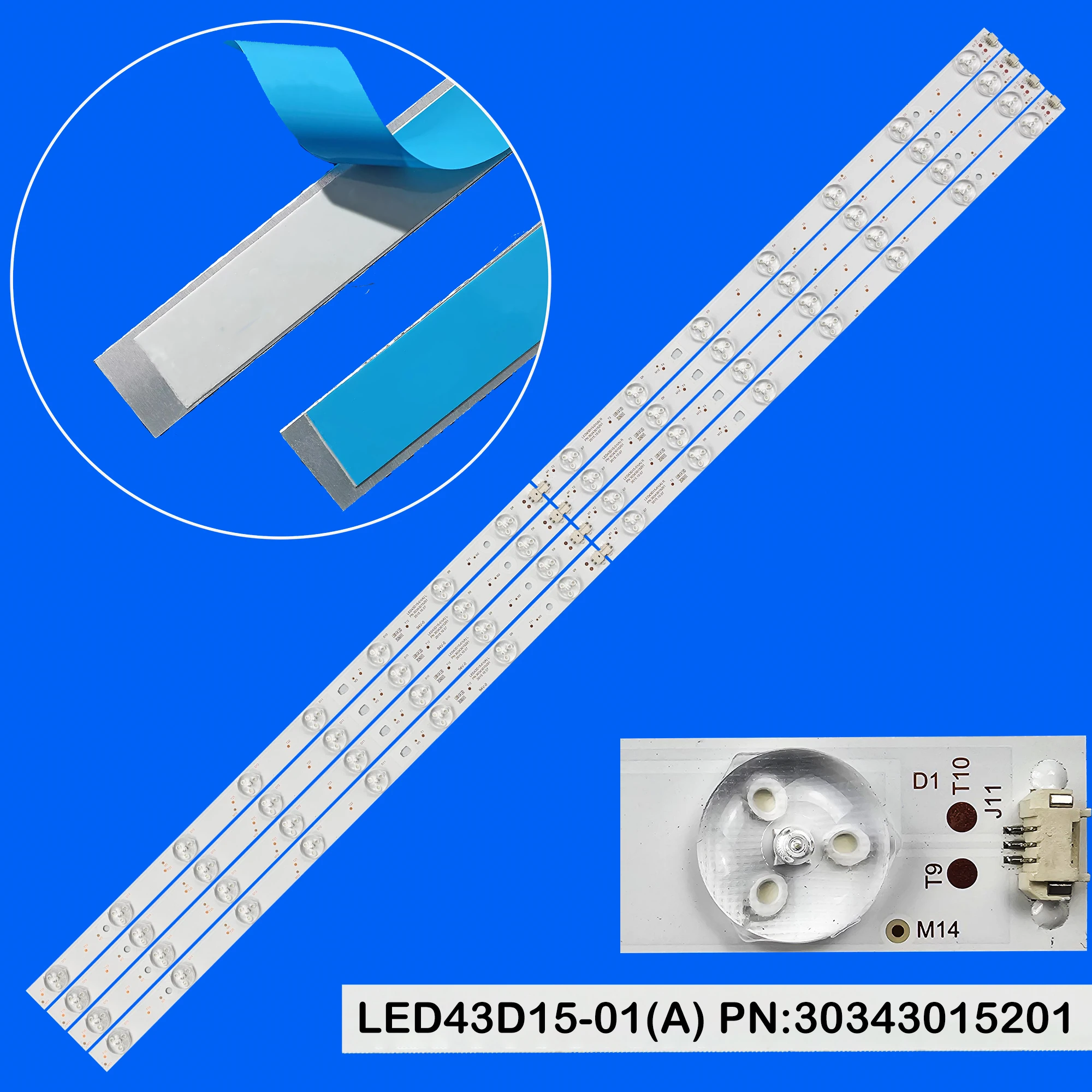 LED Backlight Strip For MTV-4331LTA2 LED43D15-01(A) PN:30343015201
LED Backlight Strip For MTV-4331LTA2 LED43D15-01(A) PN:30343015201