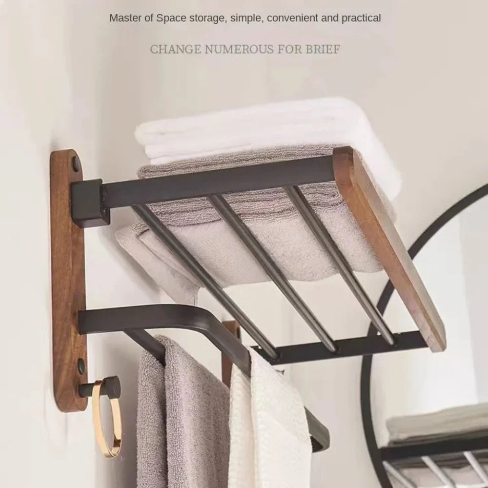 Nordic solid wood Light Luxury Towel Rack Bathroom Towel Shelf Perforated Wall Mounted Towel shelves Bathroom Accessories
Nordic solid wood Light Luxury Towel Rack Bathroom Towel Shelf Perforated Wall Mounted Towel shelves Bathroom Accessories