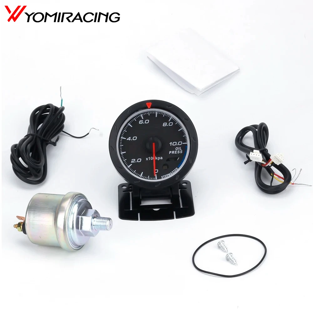 YOMI 60MM auto Car Oil pressure Gauge 0-10 BAR Oil Press Meter Red & White Lighting Car Meter with Oil Press Sensor
YOMI 60MM auto Car Oil pressure Gauge 0-10 BAR Oil Press Meter Red & White Lighting Car Meter with Oil Press Sensor