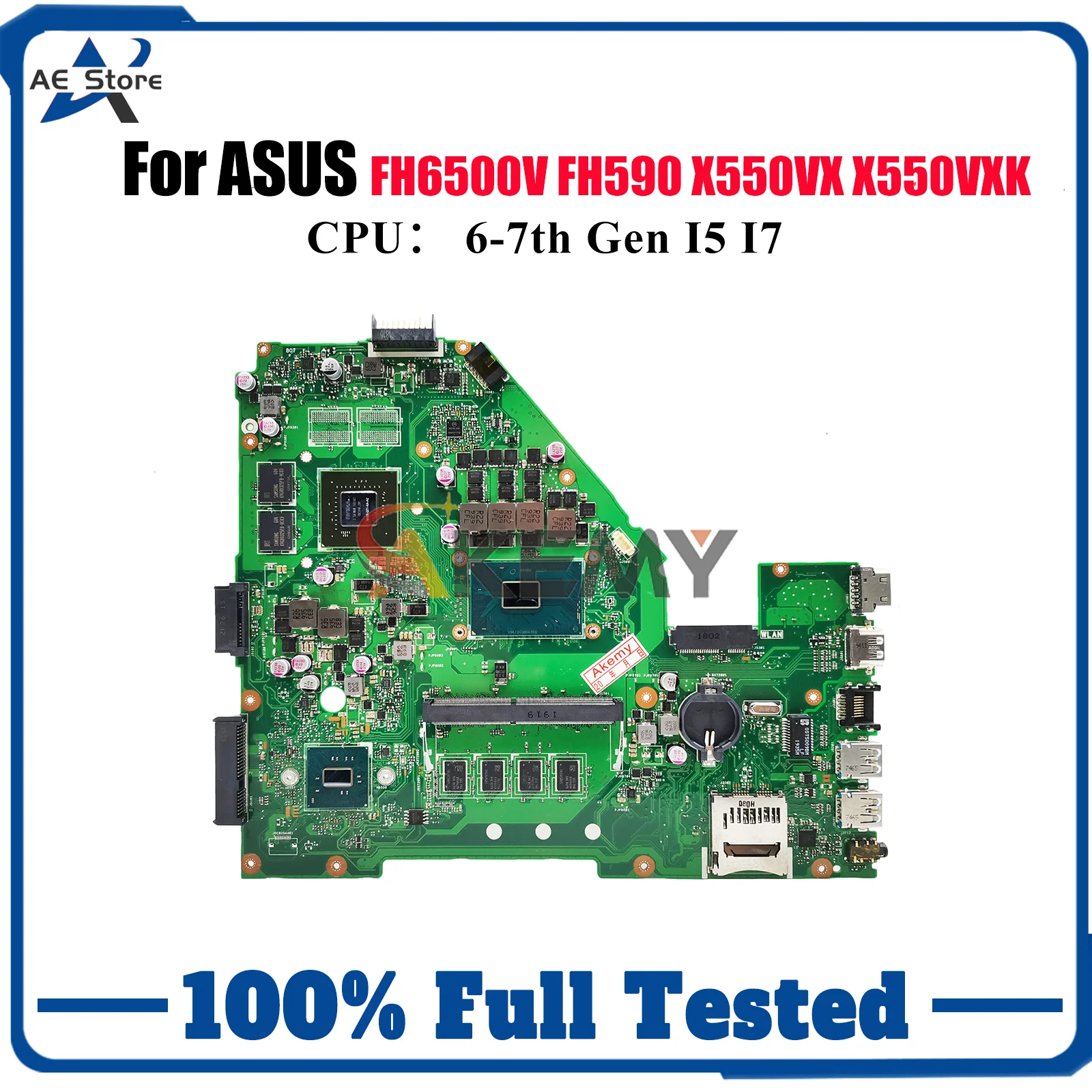 X550VX Laptop Motherboard For ASUS VivoBook X550VX VX50V FH5900 W50V K550VX X550VXK FH6500V X550V Mainboard With I5 I7 CPU stk
X550VX Laptop Motherboard For ASUS VivoBook X550VX VX50V FH5900 W50V K550VX X550VXK FH6500V X550V Mainboard With I5 I7 CPU stk