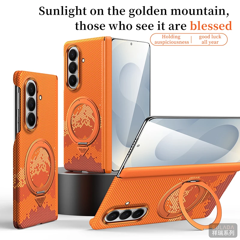 Case for Samsung Galaxy Z Fold 8 Ultra Z Fold7 Kevlar 600D Textured Skin 360° Ring Kickstand Full Hinge Mobile Phone Case Cover
Case for Samsung Galaxy Z Fold 8 Ultra Z Fold7 Kevlar 600D Textured Skin 360° Ring Kickstand Full Hinge Mobile Phone Case Cover