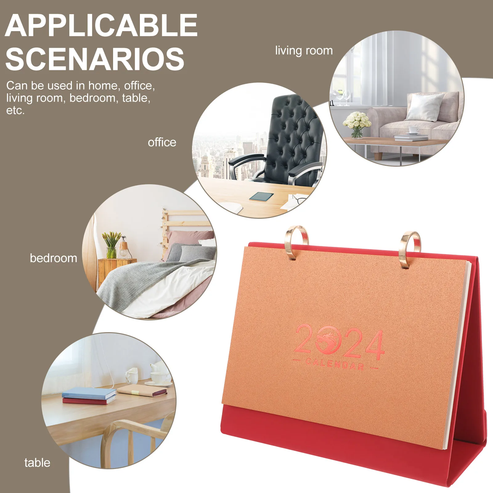 2024 Dragon Year Desk Calendar Red Golden Rings Portable Home Office Decor Changeable Date Month Display
2024 Dragon Year Desk Calendar Red Golden Rings Portable Home Office Decor Changeable Date Month Display