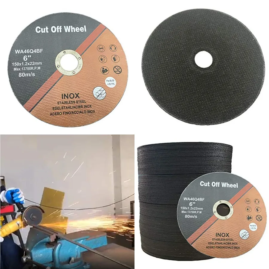 PCS Cut Off Wheel 6 Inch 6" x.047 x7/8" Cutting Disc for Angle Grinder Ultra Thin Metal and Stainless Steel
PCS Cut Off Wheel 6 Inch 6" x.047 x7/8" Cutting Disc for Angle Grinder Ultra Thin Metal and Stainless Steel