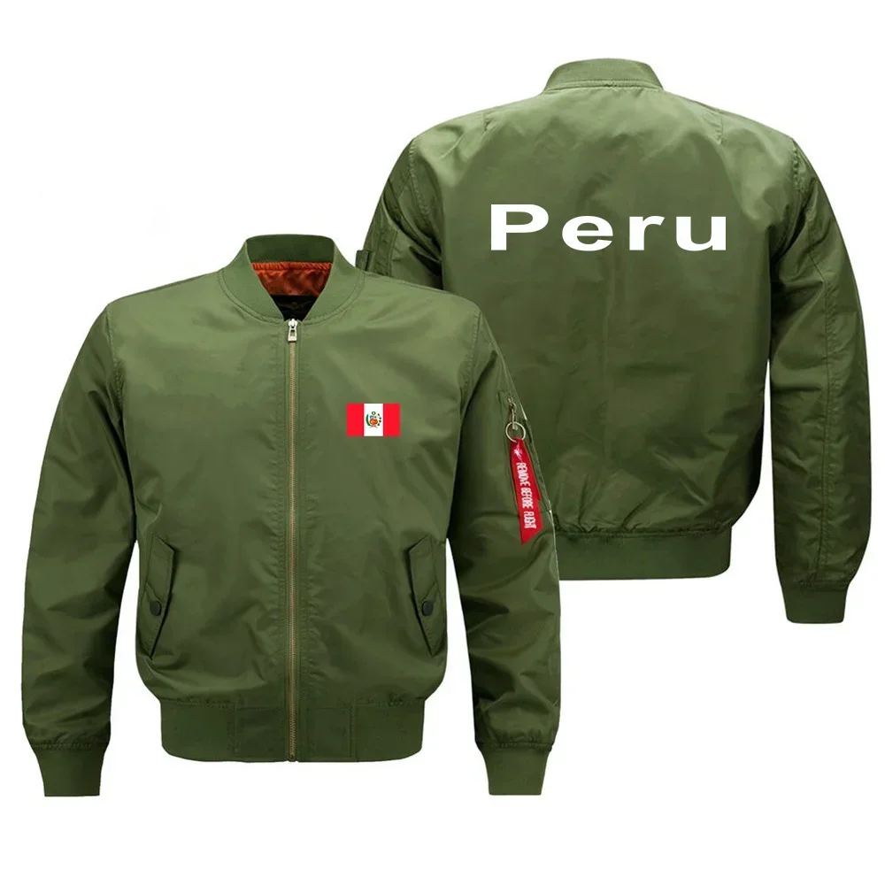 Funny Peru Military Flight Aviation Men Ma1 Bomber Jacket Outdoor Windproof Man Baseball Coats
Funny Peru Military Flight Aviation Men Ma1 Bomber Jacket Outdoor Windproof Man Baseball Coats