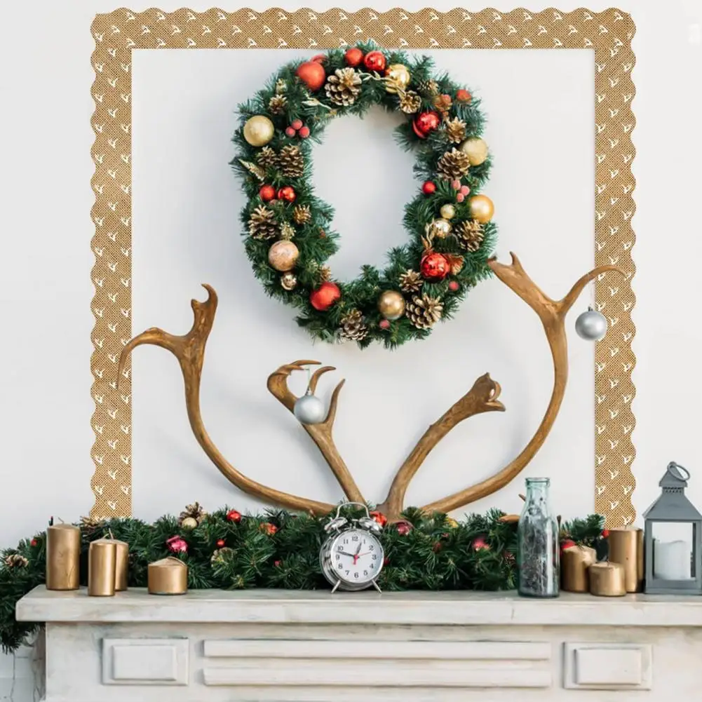 Removable Pvc Wall Stickers Christmas-themed Wall Art Colorful Christmas Bulletin Board Border Stickers Wavy Xmas for Classroom
Removable Pvc Wall Stickers Christmas-themed Wall Art Colorful Christmas Bulletin Board Border Stickers Wavy Xmas for Classroom