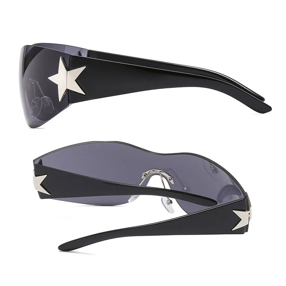 New Cat Eye Rimless Fashion Sunglasses Five-pointed Star Cool Decoration Party Glasses For Men And Women
New Cat Eye Rimless Fashion Sunglasses Five-pointed Star Cool Decoration Party Glasses For Men And Women