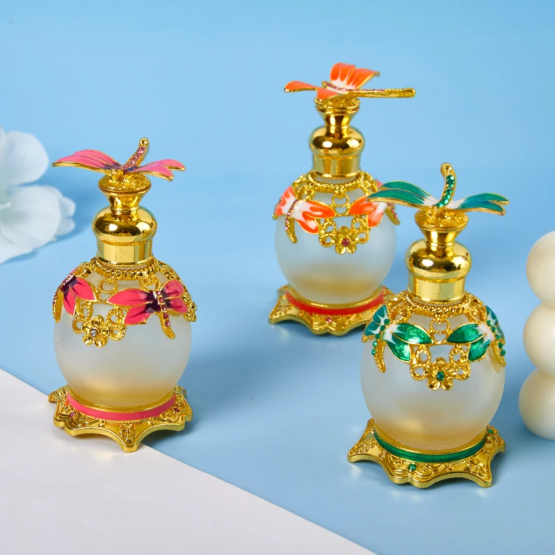 15ML Dragonfly Perfume Essential Oil Bottles Metal Glass Perfume Bottle Refillable Empty Aromatherapy Essential Oil Bottle
15ML Dragonfly Perfume Essential Oil Bottles Metal Glass Perfume Bottle Refillable Empty Aromatherapy Essential Oil Bottle