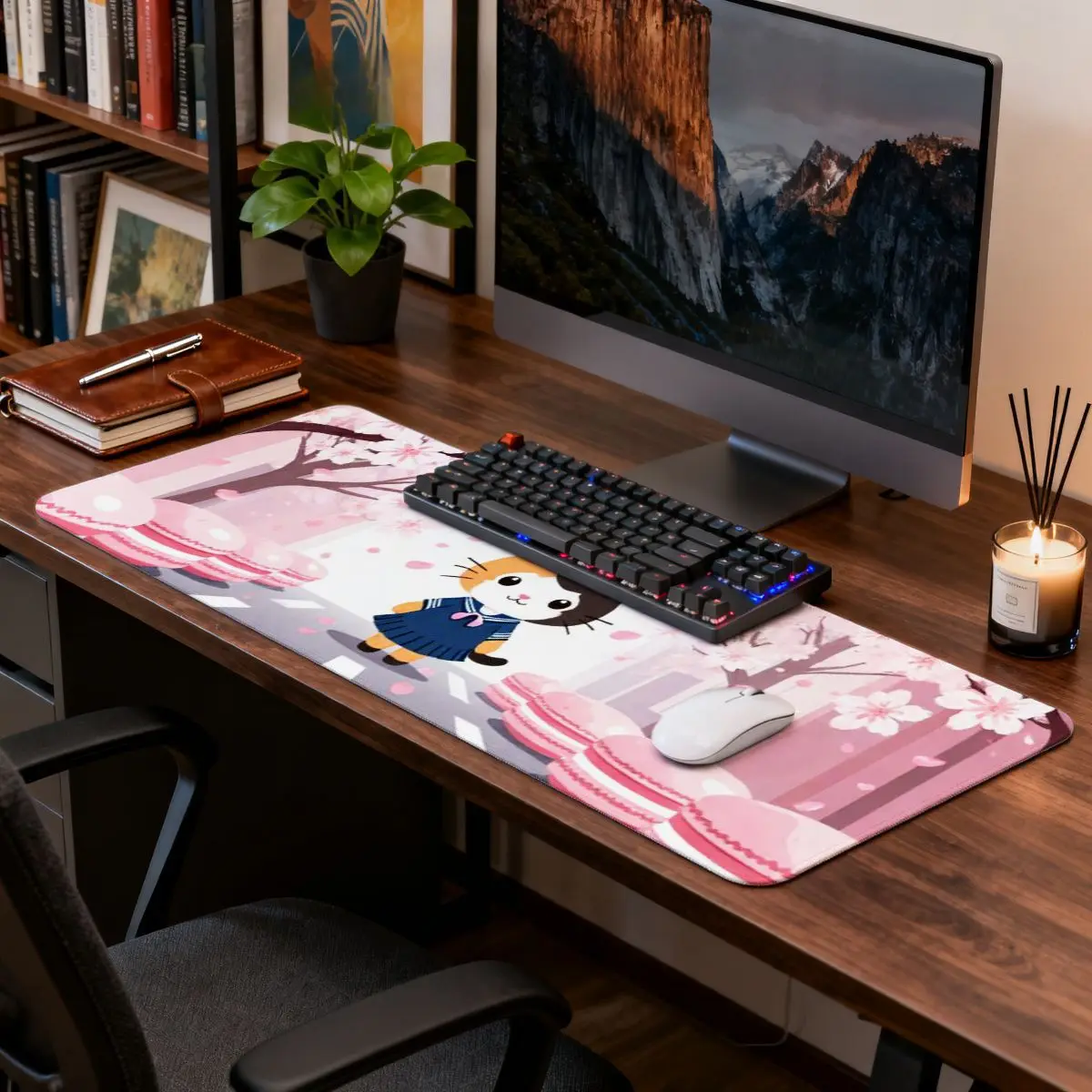 Коврик для мыши с милым аниме «Черный кот Сакура», большой RGB Edge, прочный для ПК/ноутбука
Коврик для мыши с милым аниме «Черный кот Сакура», большой RGB Edge, прочный для ПК/ноутбука