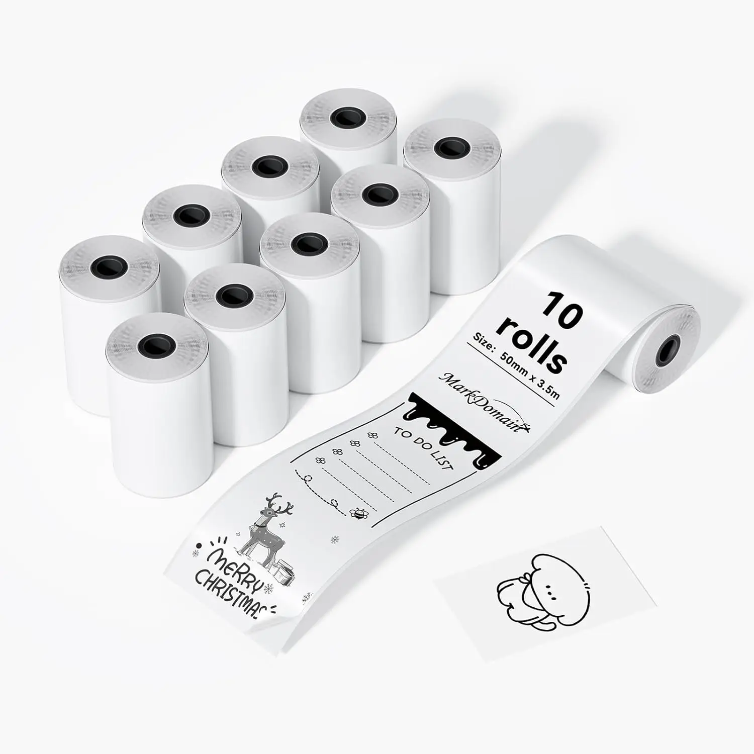 10 Rolls Mini Printer Thermal Paper, 53x28mm Self-Adhesive Sticker Paper for Portable Bluetooth Receipt Printers
10 Rolls Mini Printer Thermal Paper, 53x28mm Self-Adhesive Sticker Paper for Portable Bluetooth Receipt Printers