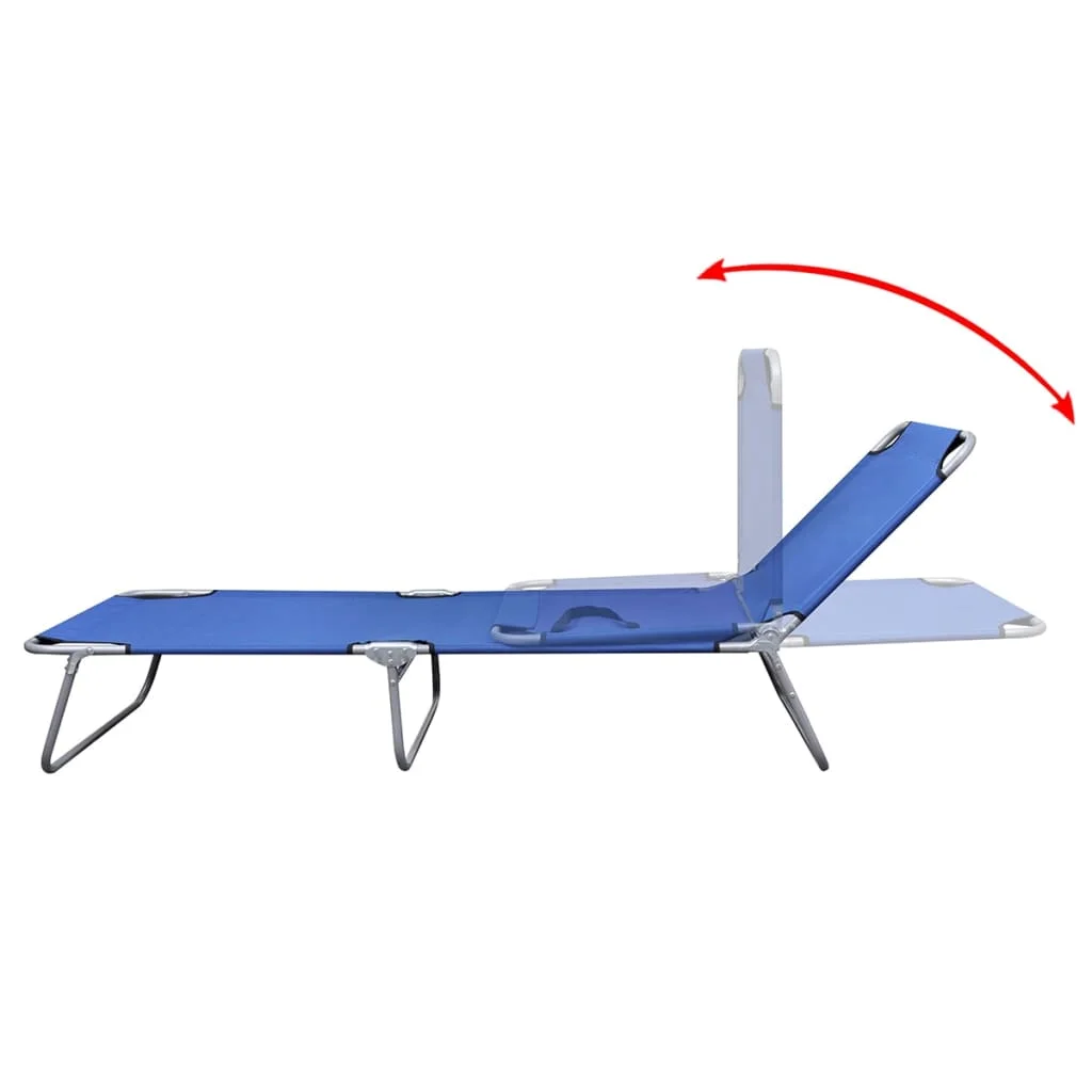 Folding Sun Lounger Powder-coated Steel Blue
Folding Sun Lounger Powder-coated Steel Blue