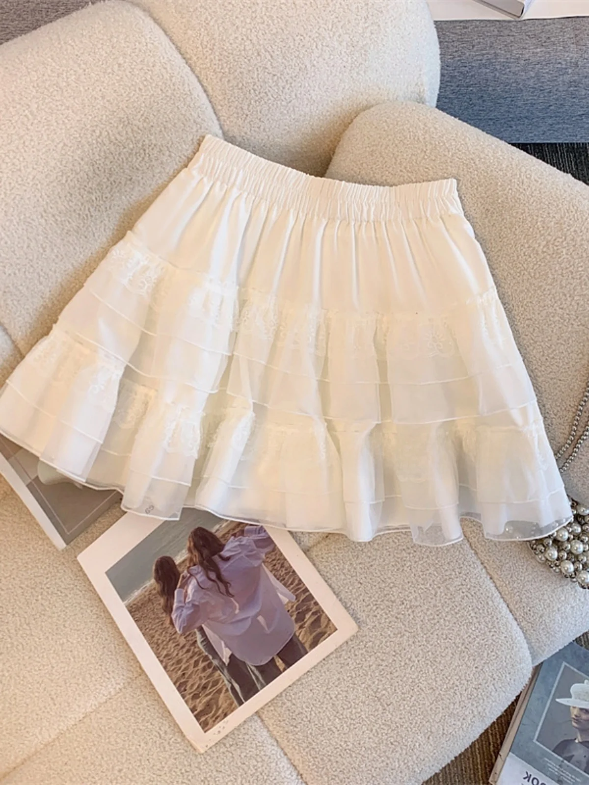 Ballet Style High Waist Puffy Short Skirt Women's Spring Summer A-Line Half-length Cake Skirt Elegant Lady Commute Style
Ballet Style High Waist Puffy Short Skirt Women's Spring Summer A-Line Half-length Cake Skirt Elegant Lady Commute Style