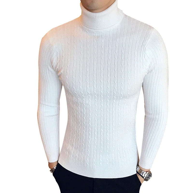 Men's Turtleneck Sweater Winter Casual Knitted Sweater Keep Warm Solid Color Slim Fit Men Pullovers Tops
Men's Turtleneck Sweater Winter Casual Knitted Sweater Keep Warm Solid Color Slim Fit Men Pullovers Tops