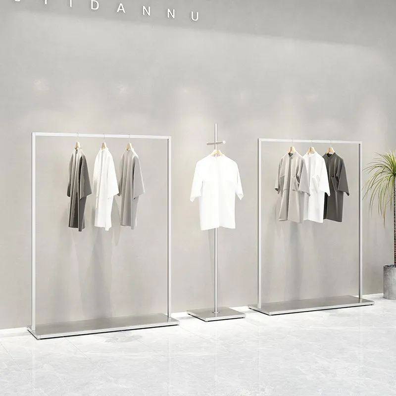 Men's clothing store display rack Floor-to-ceiling silver wrought iron hanger Side hanging live stream Nakajima women's
Men's clothing store display rack Floor-to-ceiling silver wrought iron hanger Side hanging live stream Nakajima women's