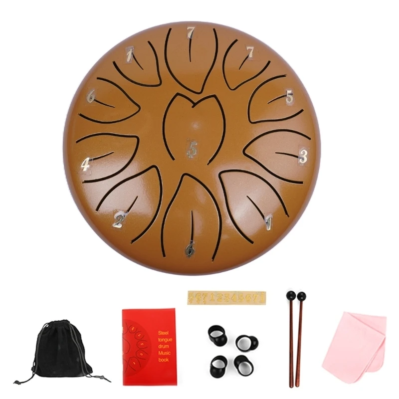 Ethereal Drum Percussions Instrument 11 Note Steel Tongue Drum for Adults Beginner Kids Handpans Drum with Drumstick
Ethereal Drum Percussions Instrument 11 Note Steel Tongue Drum for Adults Beginner Kids Handpans Drum with Drumstick