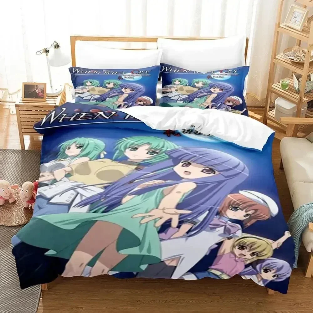 3D Anime Higurashi When They Cry Printed Bed Set Duvet Cover Pillowcase Bedding Set Linen Sheet Quilt Cover Full Queen King Size
3D Anime Higurashi When They Cry Printed Bed Set Duvet Cover Pillowcase Bedding Set Linen Sheet Quilt Cover Full Queen King Size