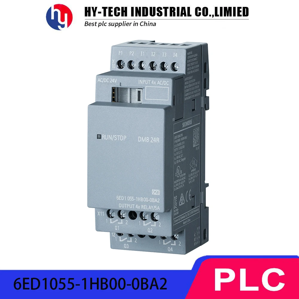 Hy-Tech Universal PLC Expansion Module 24V 6ED1055-1HB00-0BA2 Digital Input Output Unit Compatible with AC/DC/NPN Input Signals
Hy-Tech Universal PLC Expansion Module 24V 6ED1055-1HB00-0BA2 Digital Input Output Unit Compatible with AC/DC/NPN Input Signals