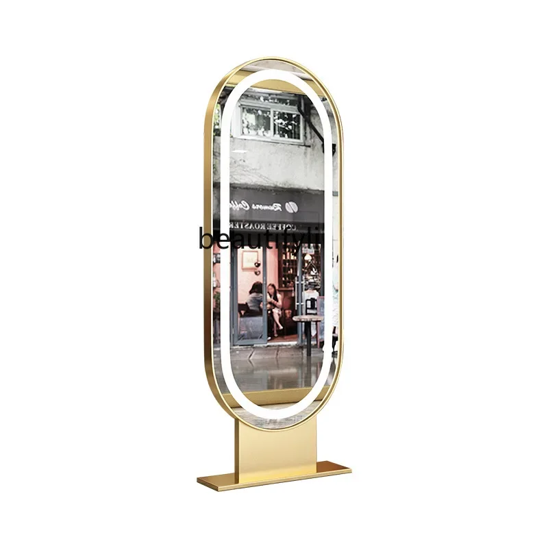 Luminous Hair Salon Dressing Table Floor Hair Cutting Perm Mirror Barber Shop for Hair Salon 
Luminous Hair Salon Dressing Table Floor Hair Cutting Perm Mirror Barber Shop for Hair Salon