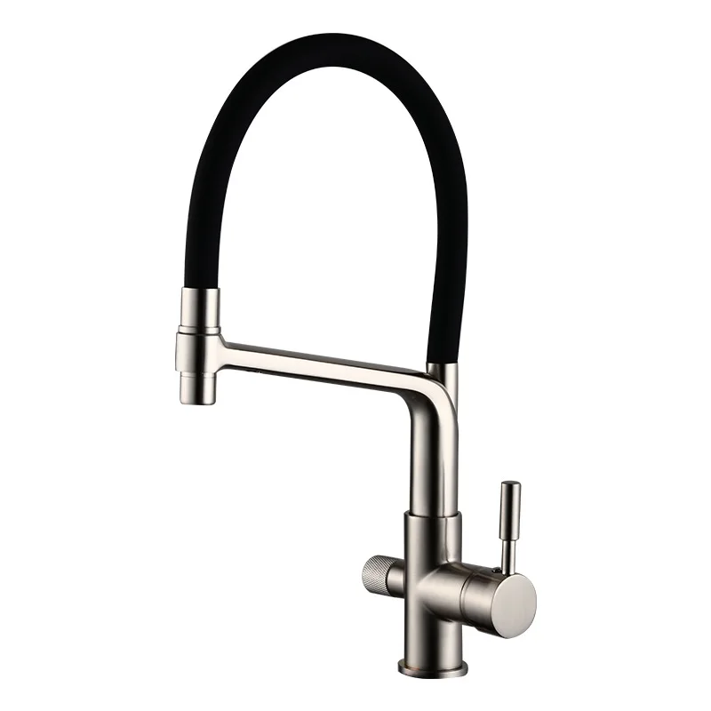 All copper three in one faucet kitchen wiredrawing cold and hot dual-mode water purifier direct drinking sink washing vegetable
All copper three in one faucet kitchen wiredrawing cold and hot dual-mode water purifier direct drinking sink washing vegetable