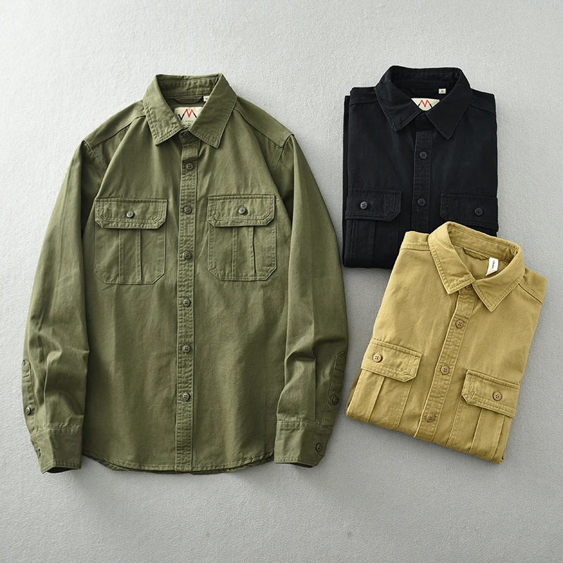 Spring and autumn new fashion men heavy cotton retro loose large size casual long-sleeved shirt jacket
Spring and autumn new fashion men heavy cotton retro loose large size casual long-sleeved shirt jacket