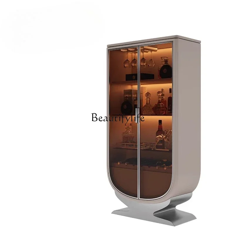 45Light luxury double-door wine cabinet large flat-level living room against the wall original high-end glass display cabinet
45Light luxury double-door wine cabinet large flat-level living room against the wall original high-end glass display cabinet